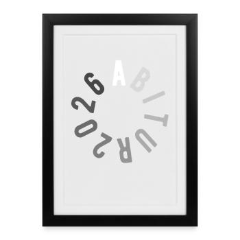 Chargement Abi 2026 - Abitur - Don - Affiche encadrée (27 × 37 cm) - noir - Devant