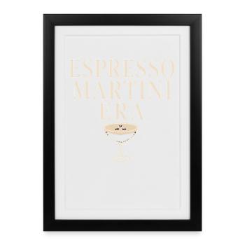 Espresso martini social club cocktail gift - Framed poster (27 × 37 cm) - black - Front