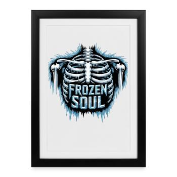 Frozen Soul Frozen Soul Skeleton Ribs - Framed poster (27 × 37 cm) - black - Front