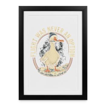 Baisse-toi avec le couteau : Fuir n’a jamais été une option - Affiche encadrée (27 × 37 cm) - noir - Devant