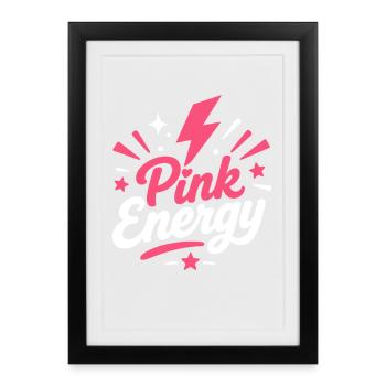Énergie Rose Lumineuse - Framed poster (27 × 37 cm) - black - Front