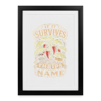 Growing Chili Growers Growing Chilies - Framed poster (27 × 37 cm) - black - Front
