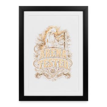Rodeo American Arena testé - Affiche encadrée (27 × 37 cm) - noir - Devant