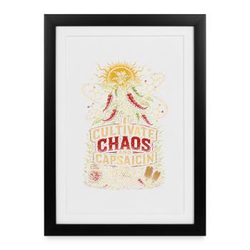 Growing Chili Growers Growing Chilies - Framed poster (27 × 37 cm) - black - Front