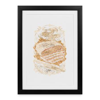 BBQ Competition - Framed poster (27 × 37 cm) - black - Front