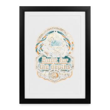 Deep Sea Worker Built For The Depths - Framed poster (27 × 37 cm) - black - Front