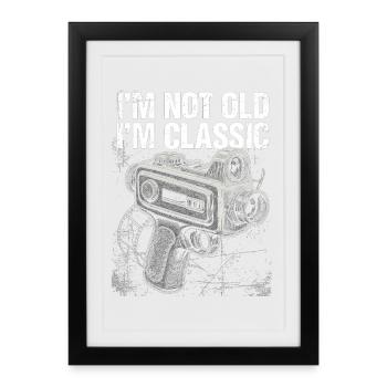 Not Old Just Classic Gadget Camera - Framed poster (27 × 37 cm) - black - Front