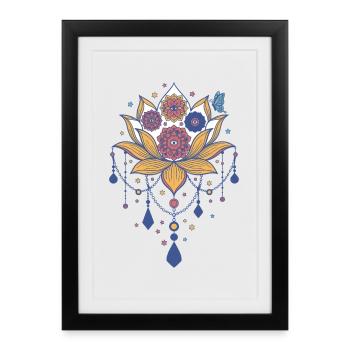 Spirituality Meditation Sacred Geometry - Framed poster (27 × 37 cm) - black - Front