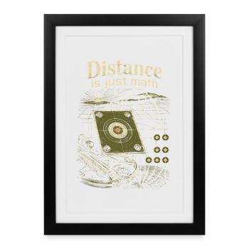 La distance entre arbalétrier et arbalétrier, c’est juste des calculs - Affiche encadrée (27 × 37 cm) - noir - Devant
