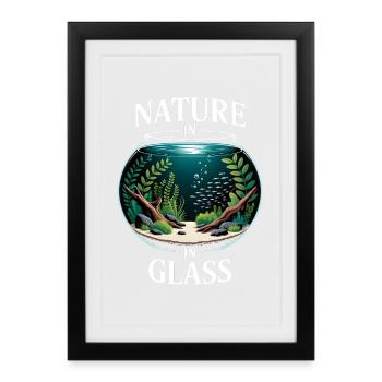 Nature In Glass Aquascaping Dream - Framed poster (27 × 37 cm) - black - Front