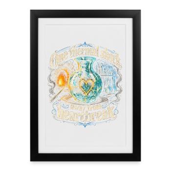 Glassblower One Thermal Shock Away From Heartbreak - Framed poster (27 × 37 cm) - black - Front