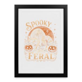 Spooky and Feral Raccoon Halloween - Framed poster (27 × 37 cm) - black - Front