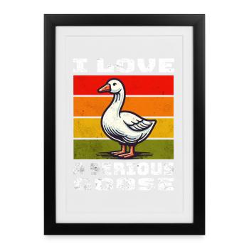 Goose Gans - Framed poster (27 × 37 cm) - black - Front