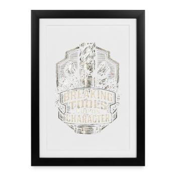Cutting machine operator CNC router - Framed poster (27 × 37 cm) - black - Front