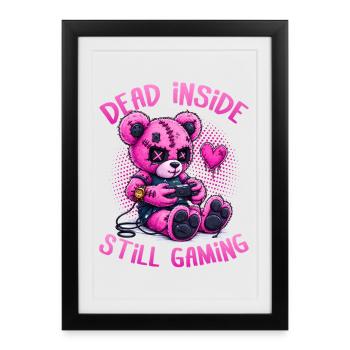 Pastel Goth Soft Goth Gaming Gamer - Framed poster (27 × 37 cm) - black - Front