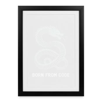 Programmers – Coding Developers & Computer Scientists - Framed poster (27 × 37 cm) - black - Front