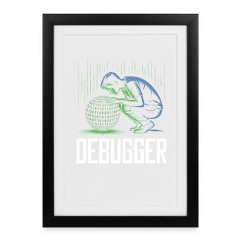 Programmers – Coding Developers & Computer Scientists - Framed poster (27 × 37 cm) - black - Front