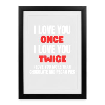 Pecan Pie Love - Framed poster (27 × 37 cm) - black - Front