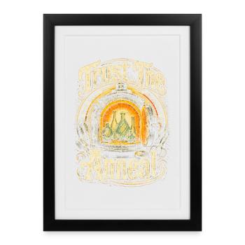 Trust des souffleurs de verre : Le recuit - Affiche encadrée (27 × 37 cm) - noir - Devant