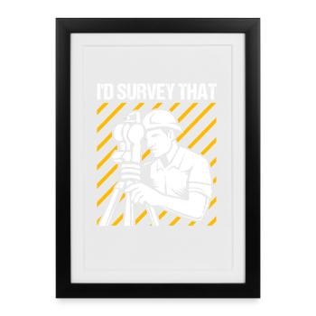 Surveyor - Framed poster (27 × 37 cm) - black - Front