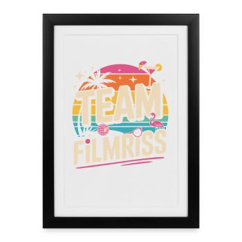 Équipe de Majorque Filmriss Party JGA Équipe de la fête Malle - Affiche encadrée (27 × 37 cm) - noir - Devant