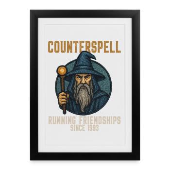 Counterspell Running Friendships Since 1993 - Framed poster (27 × 37 cm) - black - Front