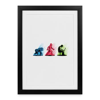 Programmers – Coding Developers & Computer Scientists - Framed poster (27 × 37 cm) - black - Front