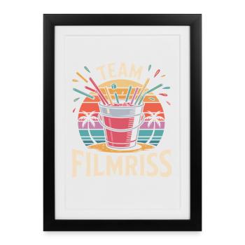 Équipe de Majorque Filmriss Party JGA Équipe de la fête Malle - Affiche encadrée (27 × 37 cm) - noir - Devant