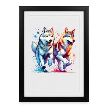 Don Wolfdog - Affiche encadrée (27 × 37 cm) - noir - Devant