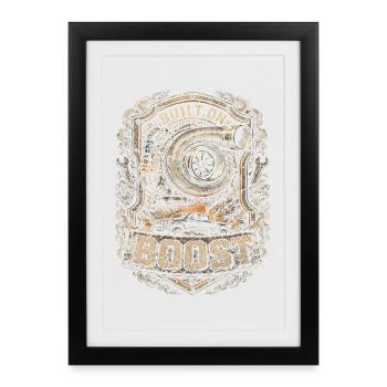 Charbon roulant - Affiche encadrée (27 × 37 cm) - noir - Devant