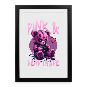 Pastel Goth Soft Goth Gaming Gamer - Affiche encadrée (27 × 37 cm) - noir - Devant