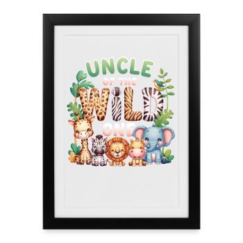 Uncle of the World Jungle Crew - Framed poster (27 × 37 cm) - black - Front