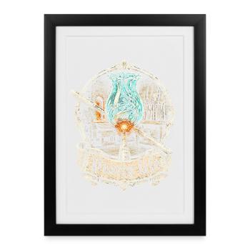 Glassblower Punty Life - Framed poster (27 × 37 cm) - black - Front