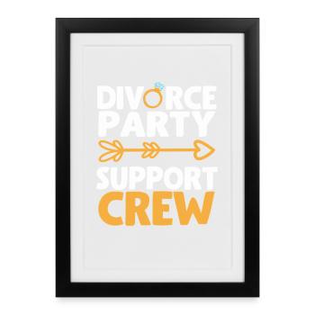 Divorce - Affiche encadrée (27 × 37 cm) - noir - Devant