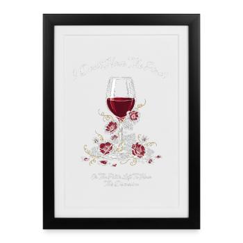 Je n’ai pas le Pinot - Affiche encadrée (27 × 37 cm) - noir - Devant