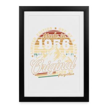 1956 Vintage Vintage Birthday Gift Retro - Framed poster (27 × 37 cm) - black - Front