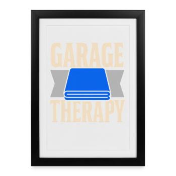 Garage Detailer Car Detailing Car Detailer - Framed poster (27 × 37 cm) - black - Front