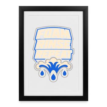 Garage Detailer Car Detailing Car Detailer - Framed poster (27 × 37 cm) - black - Front