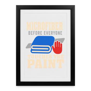 Garage Detailer Car Detailing Car Detailer - Framed poster (27 × 37 cm) - black - Front