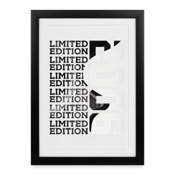 20 JAHRE ALT LIMITED EDITION 2006 20. GEBURTSTAG - Gerahmtes Poster (27 × 37 cm) - Schwarz - Vorne