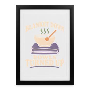 Cadeau du bol chantant Klangbad Klangheilung - Affiche encadrée (27 × 37 cm) - noir - Devant