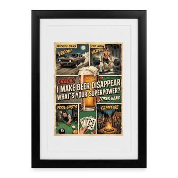 I'm Making Beer Disappear Craft Beer - Framed poster (27 × 37 cm) - black - Front