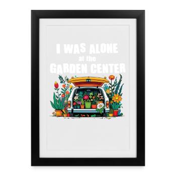 Funny gardening fun mothers - Framed poster (27 × 37 cm) - black - Front