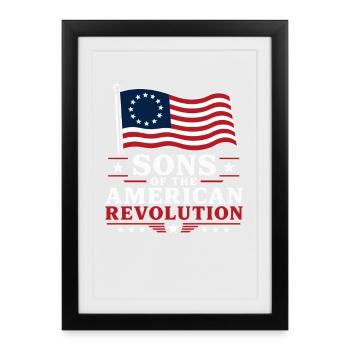 Sons of the American Revolution - Framed poster (27 × 37 cm) - black - Front