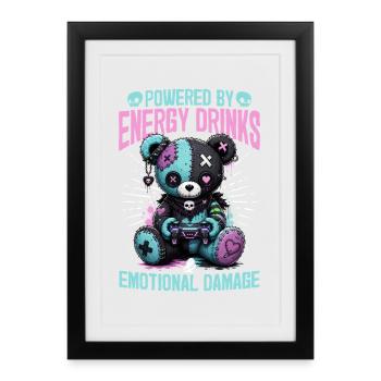 Pastel Goth Soft Goth Gaming Gamer - Framed poster (27 × 37 cm) - black - Front