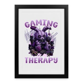 Pastel Goth Soft Goth Gaming Gamer - Framed poster (27 × 37 cm) - black - Front