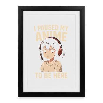 Break Anime - Affiche encadrée (27 × 37 cm) - noir - Devant