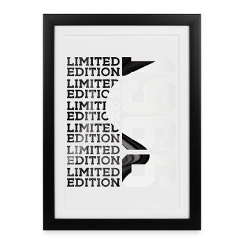 60 ANS ÉDITION LIMITÉE 1966 60E ANNIVERSAIRE - Affiche encadrée (27 × 37 cm) - noir - Devant
