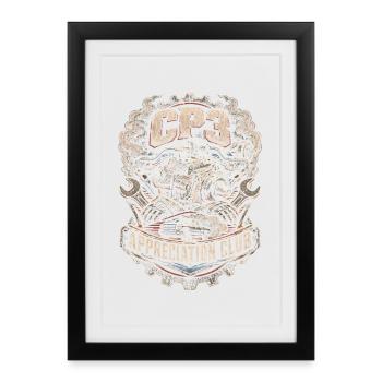 Club d’appréciation du charbon roulant CP3 - Affiche encadrée (27 × 37 cm) - noir - Devant