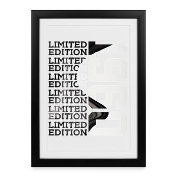 66 ANS ÉDITION LIMITÉE 1960 66E ANNIVERSAIRE - Affiche encadrée (27 × 37 cm) - noir - Devant